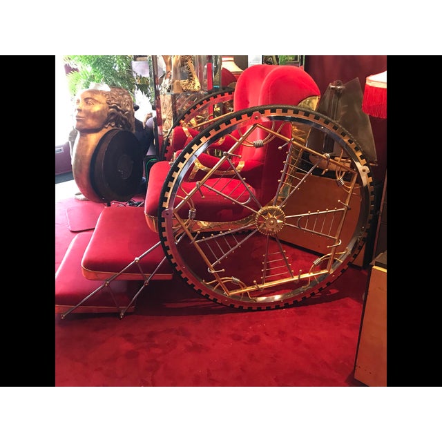 The chair was design by Mattia Bonetti not garouste the app does not allow to only put Bonetti. Large chair one of a kind...