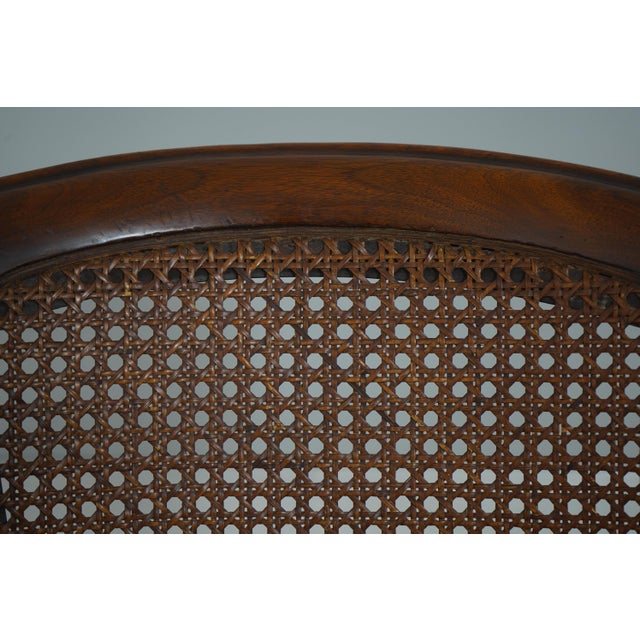 Vintage French Carved Cane Tub Chair For Sale In Philadelphia - Image 6 of 18