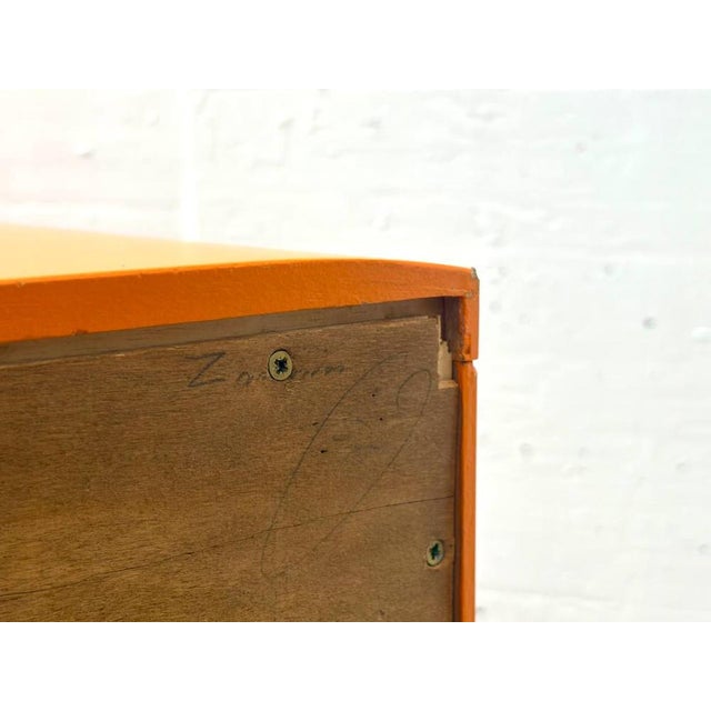 Vintage Sideboard in Bright Orange, 1960s For Sale - Image 12 of 15
