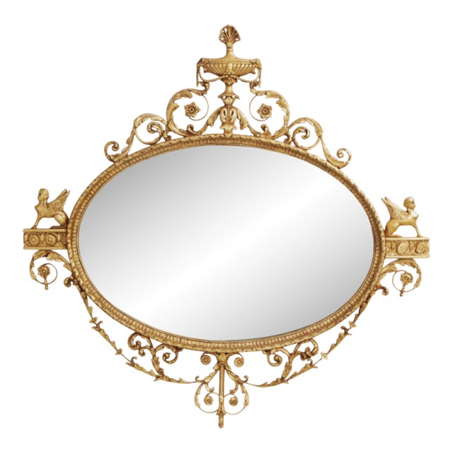 Friedman Brothers Neoclassical Sphynix Mirror For Sale