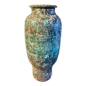 Large Brutalist Pottery Vase - Vintage Mid Century