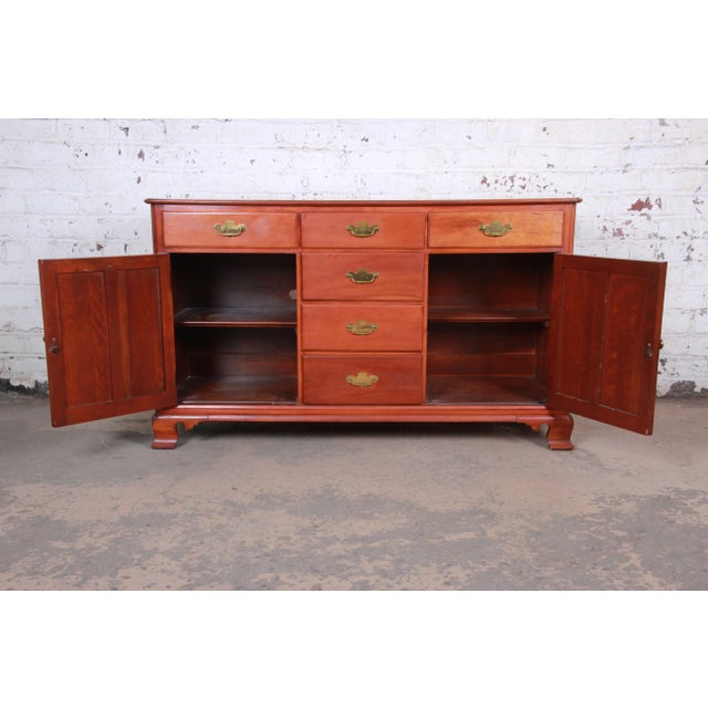 MidCentury Solid Cherry Wood Sideboard Credenza by Willet Chairish