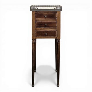 Louis XVI Style Mahogany Bedside Table For Sale