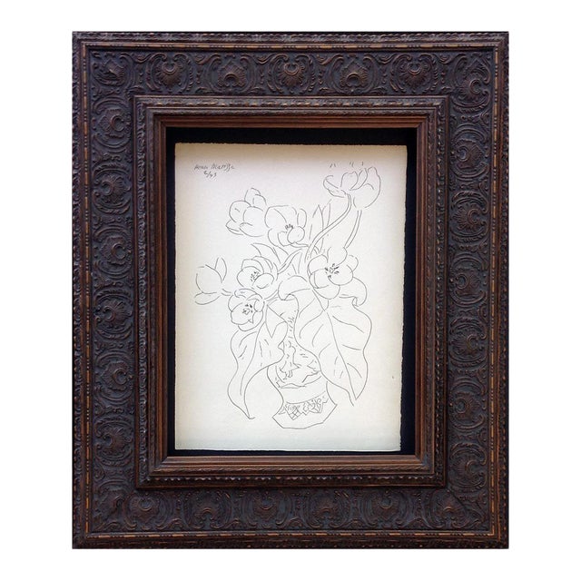 Abstract Henri Matisse Original Signed "Tulips" Lithograph For Sale