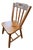 Vintage Arts and Crafts Style Wooden Spindle Back Side Chair For Sale