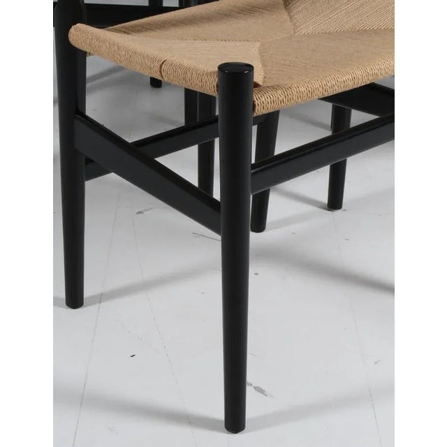 PP68 Armchairs attributed to Hans J. Wegner for PP Møbler, Denmark, 2010s, Set of 6 For Sale - Image 4 of 12