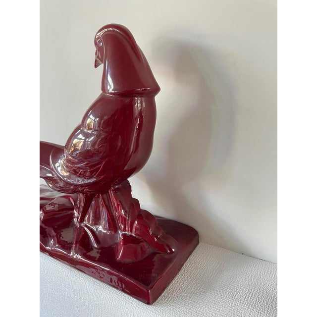 Vintage Art Deco Ceramic Pheasant from Saint Clement, 1930s For Sale - Image 4 of 15