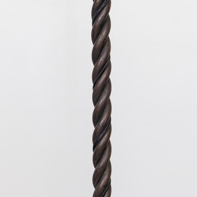 Black 1940s French Iron Floor Lamp For Sale - Image 8 of 12