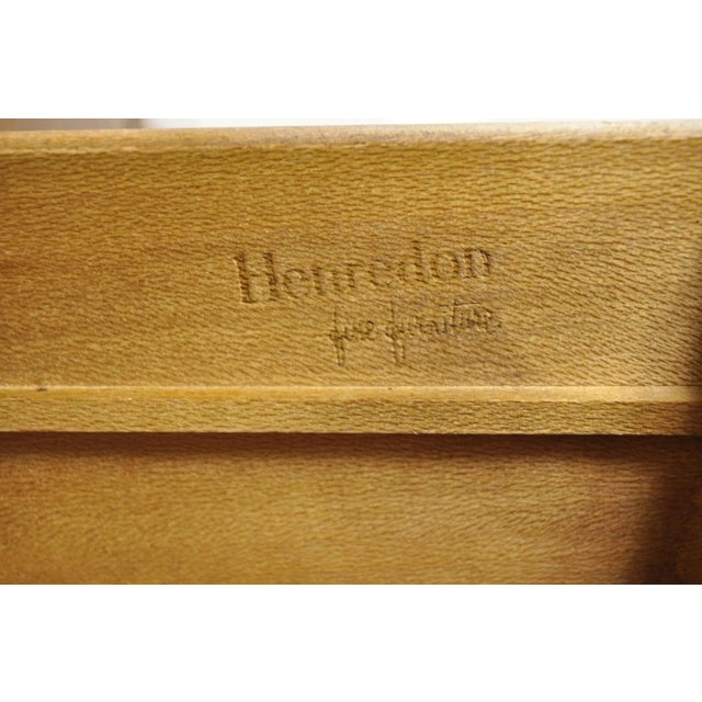 Vintage Henredon French Louis XV Style Banded Walnut Tall Chest Dresser For Sale - Image 10 of 12