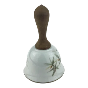 Vintage Porcelain Hand Painted Dinner Bell Brazil