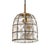 Metal Glass and Brass Pendant Light from Limburg, Germany, 1960s For Sale - Image 7 of 7