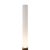 1980s Tambo Cylindro 60" Accent Floor Lamp - Dark Walnut, Weathered Brass, Frosted Acrylic, Dimmer Switch For Sale In Los Angeles - Image 6 of 8