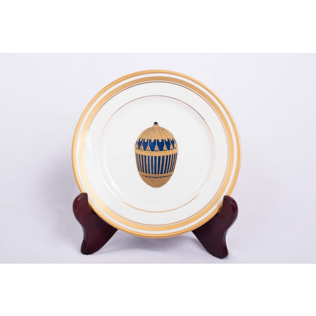 Limoges Fabergé Dessert or Salad Plates French porcelain elegance meets the romance of Fabergé—eight jewels for a...
