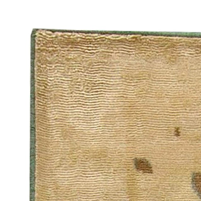Early 21st Century Contemporary Botanic Handmade Silk Rug by Doris Leslie Blau For Sale - Image 5 of 6