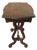 Antique Victorian Lyre-Base Parlor Side Table — Walnut, 19th Century For Sale