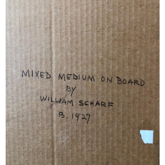 Bright Vibrant Pop Art Enamel Oil Painting Flowers NYC Abstract Expressionist, 1994 For Sale - Image 12 of 12