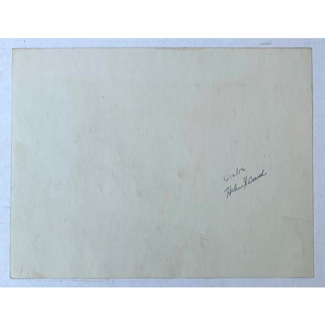 1956 Farmhouse Barn Watercolor Painting, Helen Barth For Sale - Image 4 of 5