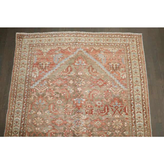 Soft Brown Field Malayer Accent Rug no. j5248 For Sale In New York - Image 6 of 8