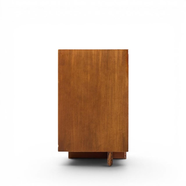 Mid 20th Century Frank Lloyd Wright for Henredon Taliesin Mid Century 10 Drawer Mahogany Lowboy Dresser For Sale - Image 5 of 12