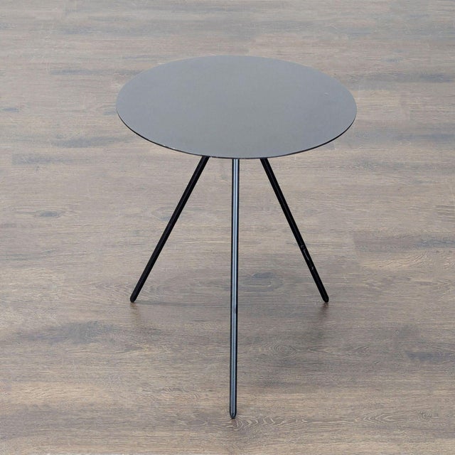 Modern Eq3 Tripod Metal Accent Table For Sale - Image 3 of 6