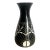Vintage 1989 Black & White Sgraffito Pottery Vase by the Curras Brothers For Sale