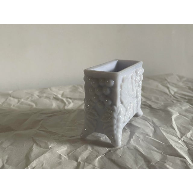 Shabby Chic Mid 20th Century Grape Glass Card Holder For Sale - Image 3 of 8