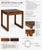 Architectural Cube Mid-Century End Table — Tobacco Walnut & Original Chocolate Laminate A striking example of mid-century...