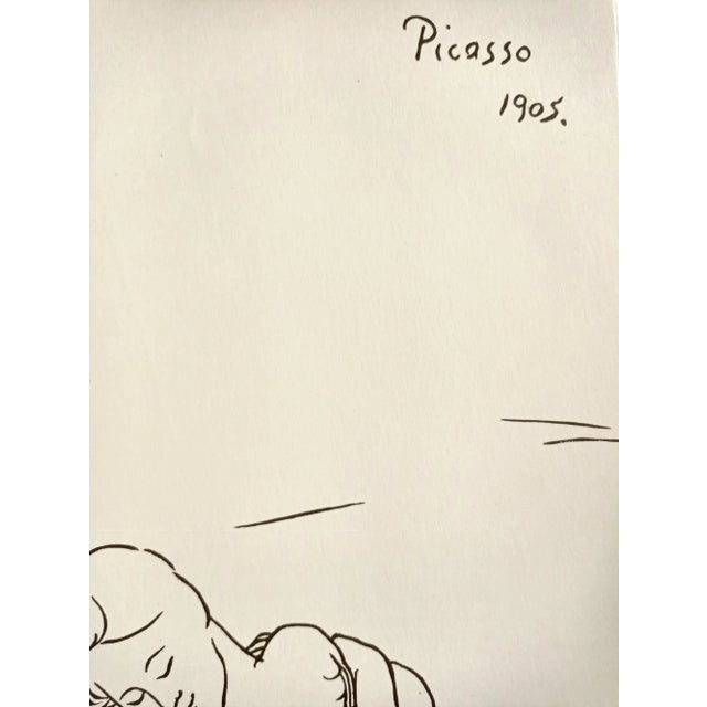 Pablo Picasso, Baby bath, Lithograph signed and dated in stone Picasso 1906, protected by its original japanese vellum...