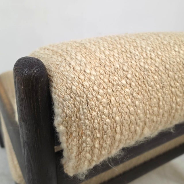 Vintage Lounge Chair in Wool by Carl Straub, 1960s For Sale - Image 6 of 7