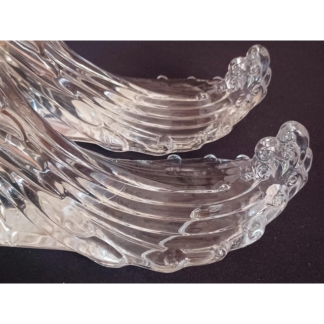 Mid-Century Heisey Glass Pouter Pigeon Figurines - A Pair For Sale - Image 9 of 12