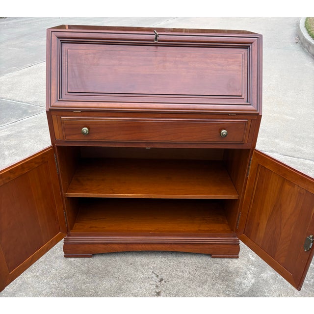Vintage English Mahogany Secretary Desk For Sale In Dallas - Image 6 of 10