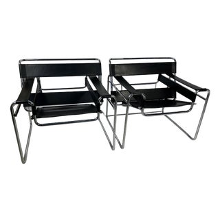 Vintage Wassily Chairs by Marcel Breuer, 1970s, Set of 2 For Sale
