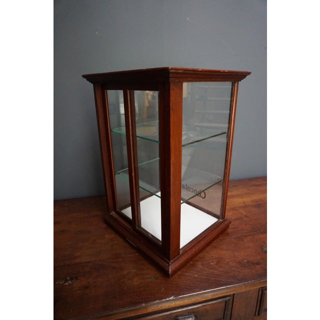 Brown Antique Cadbury’s Chocolate Mahogany Display Cabinet, 1900s For Sale - Image 8 of 11
