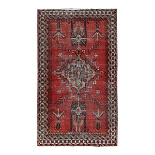 1960s Red Vintage Persian Rug For Sale