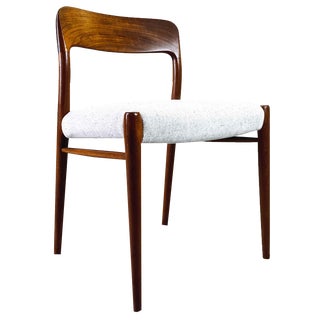 Mid-Century Chairs Model 75 Teak by Niels Otto (N. O.) Møller for J.L. Møllers Møbelfabrik, 1960s For Sale