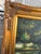 This item is a decorative framed oil painting featuring a water lily pond scene, styled after Claude Monet's...