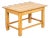 Rustic 20th Century Short Pine Side Table For Sale