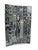 Mid 20th Century Dramatic Gilded Silver and Black Lacquer Folding Screen For Sale - Image 5 of 9