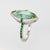 Tiffany and Co. Late 20th Century Tiffany & Co High Jewelry Green Tourmaline Diamond Ring Tsavorite 18k Platinum, Size 6 For Sale - Image 4 of 8