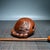 Vintage Chinese Boxwood "Lotus" Wooden Fish (Muyu) With Mallet - 115g For Sale - Image 9 of 9