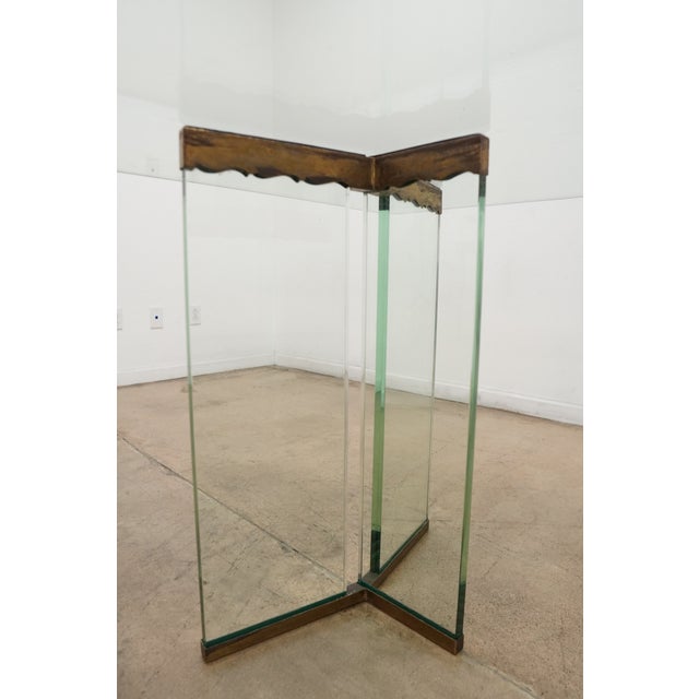 1970s Attributed to Leon Rosen Glass Dining Table For Sale - Image 13 of 18