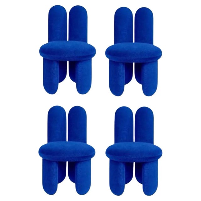 Metal Gentle 753 Glazy Chairs by Royal Stranger, Set of 4 For Sale - Image 7 of 7