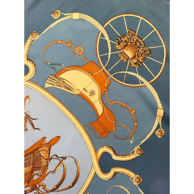 Hermès Springs Silk Scarf 1988 Designed by Philippe Ledoux For Sale - Image 9 of 12