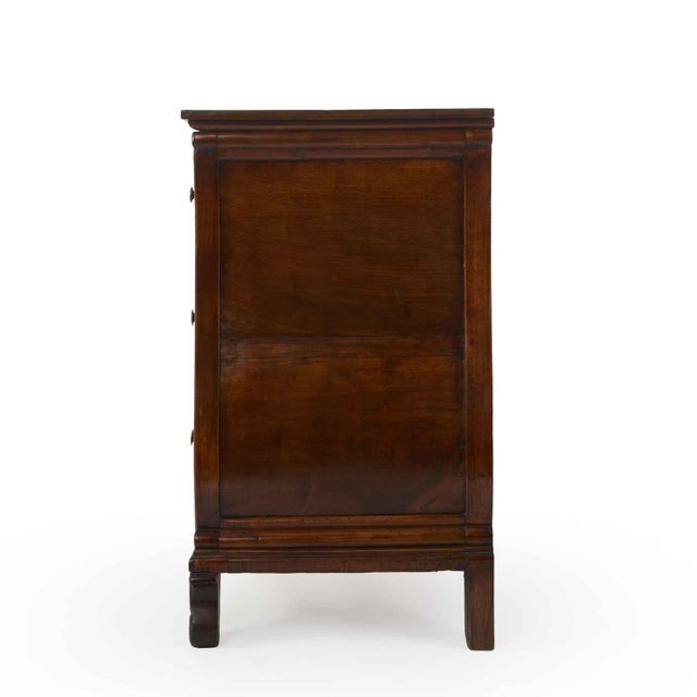 Walnut Lyre Chest with Three Drawers, 1800s For Sale - Image 6 of 9