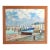 Vivid Normandy Harbor Scene Oil Painting, Signed For Sale