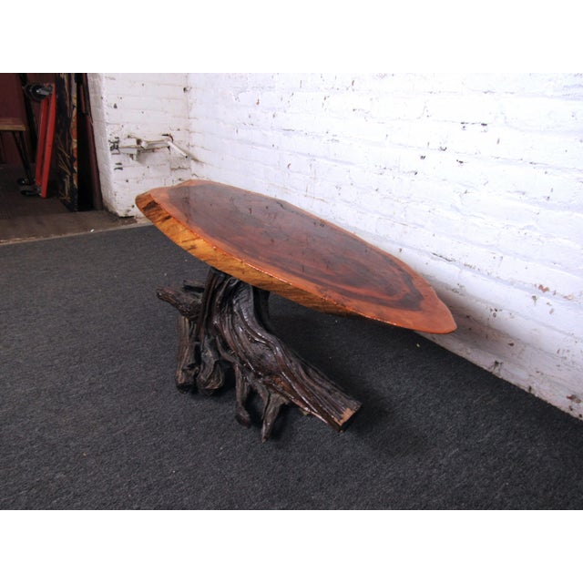 Mid 20th Century Live Edge Side Table For Sale - Image 4 of 9