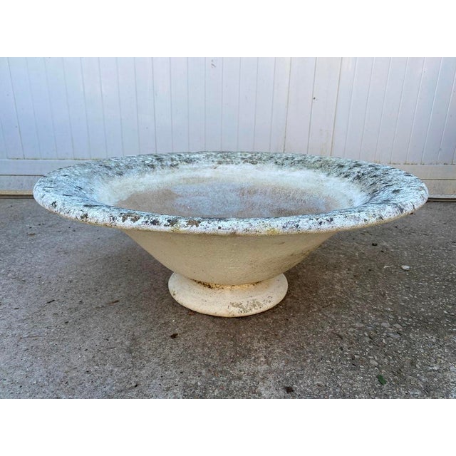 Rustic Vintage Planter in Reconstituted Stone and Concrete, 1950s For Sale - Image 3 of 10