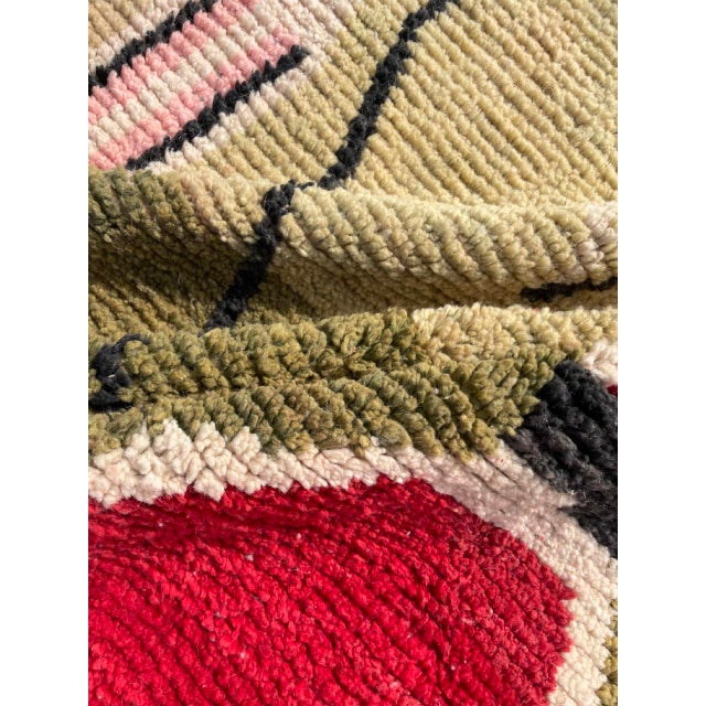 1990s Vintage Abstract Berber Moroccan Boujaad Rug For Sale - Image 10 of 13