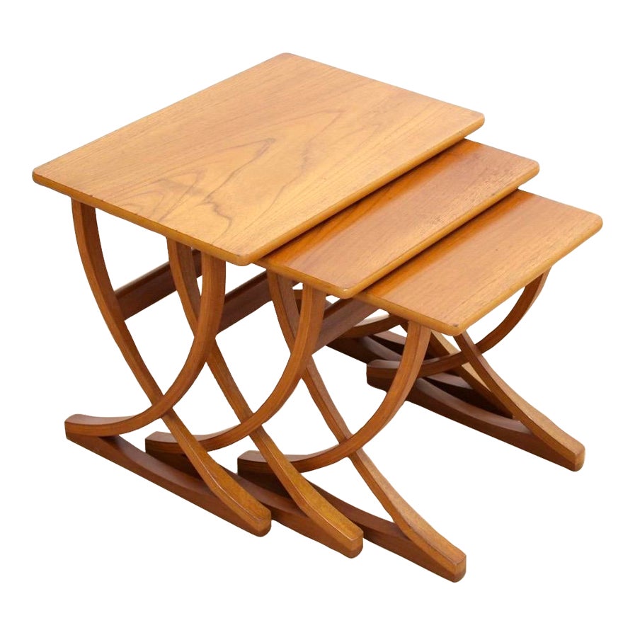 1960s Mid Century Nesting Tables by Nathan Furniture Set of 3 Chairish