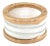 Bvlgari B.zero1 Four Band 18k Rose Gold & White Ceramic Ring - Size 5 For Sale